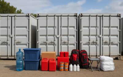 Using Storage Containers as Emergency Supply Depots