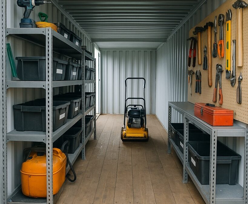 How to Store Tools and Machinery in Container Storage