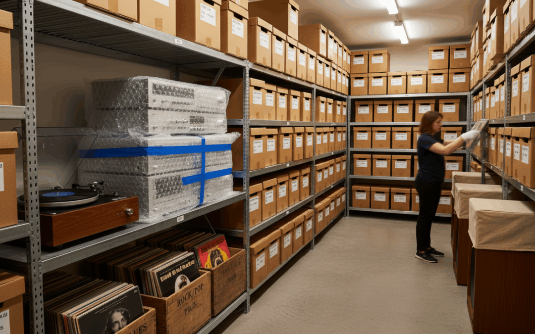 Safeguarding Vinyl Records and Vintage Stereos in a Storage Unit