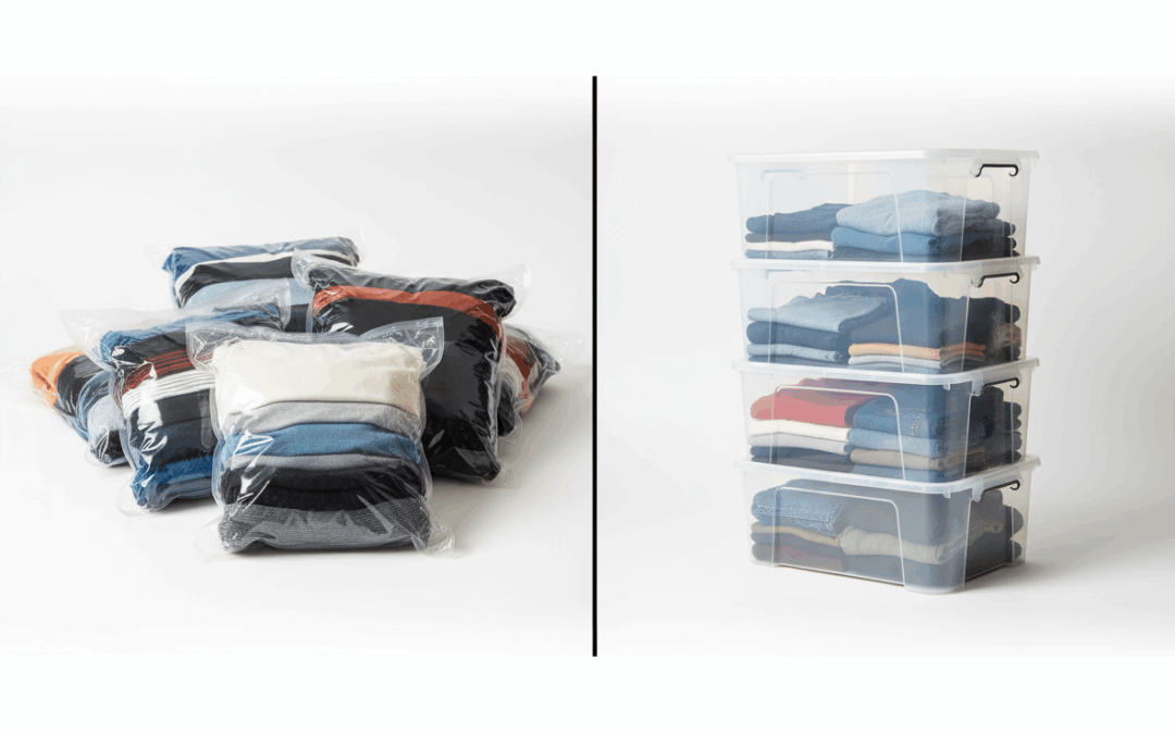 Vacuum-Sealed Bags vs. Plastic Tubs for Clothing