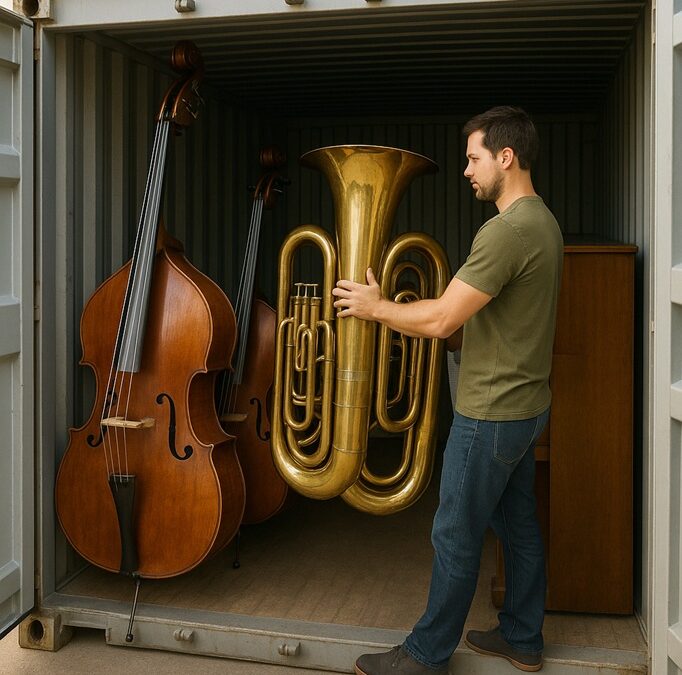 Storing Large Musical Instruments in Container Units