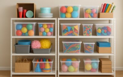 Storing Party Supplies and Decorations for Event Planners