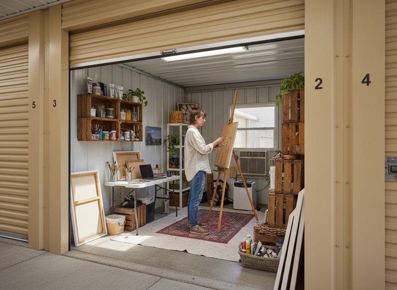 Using Storage Units for Small-Scale Art Studios