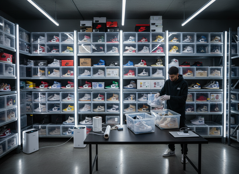 Preserving Collectible Sneakers in Storage Units