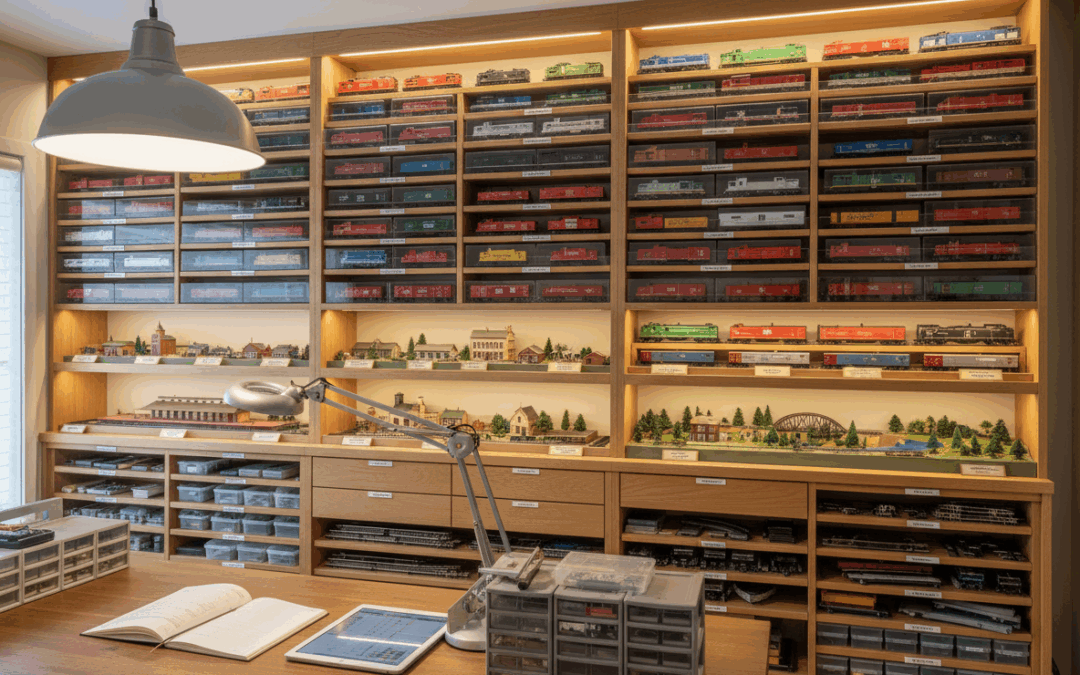 Maintaining Model Trains and Miniatures: Shelving and Labelling Systems