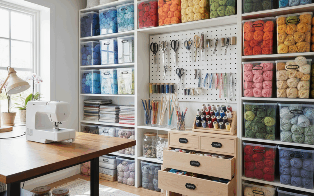 Organising Your Sewing, Knitting, and Crafting Supplies for Easy Retrieval