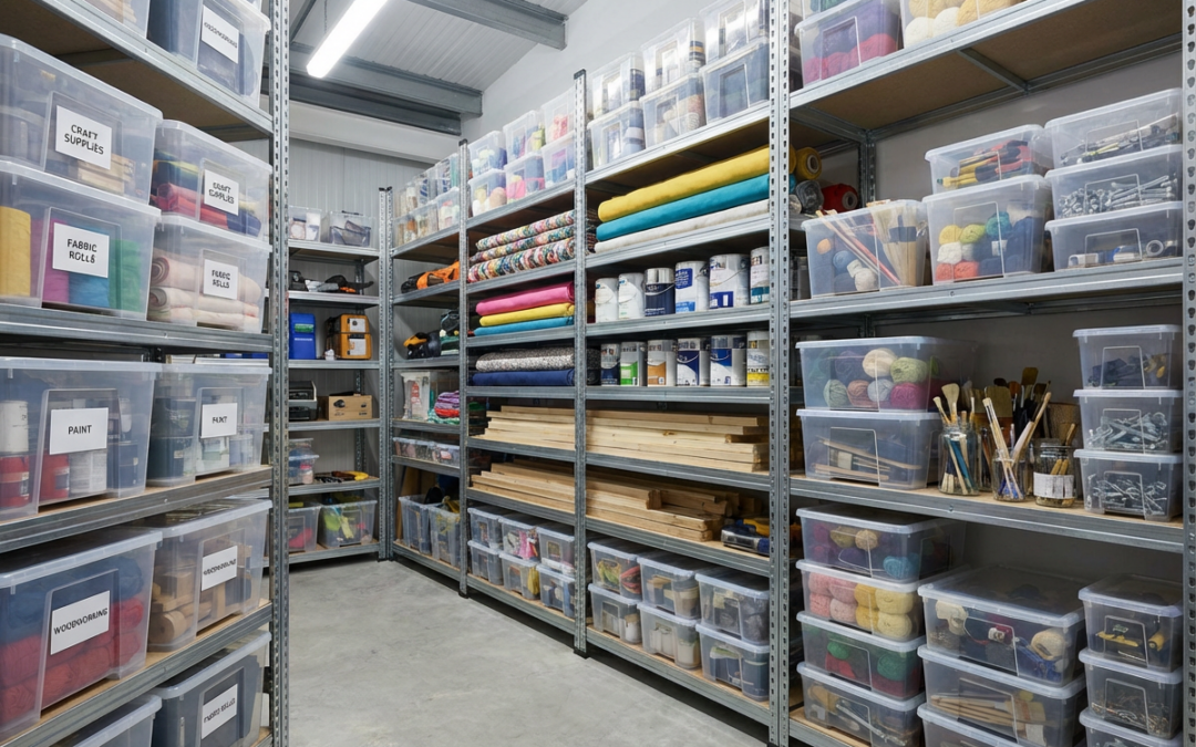 How to Set Up and Organise a DIY Crafting Space with Off-Site Storage for Supplies