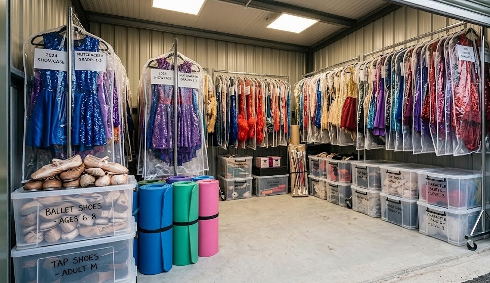 Dance Schools: Storing Performance Costumes and Studio Equipment