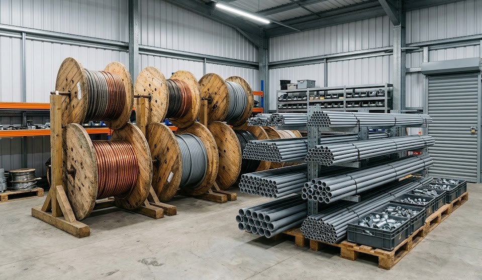 Electricians: Storing Bulk Cable and Fittings Cost-Effectively