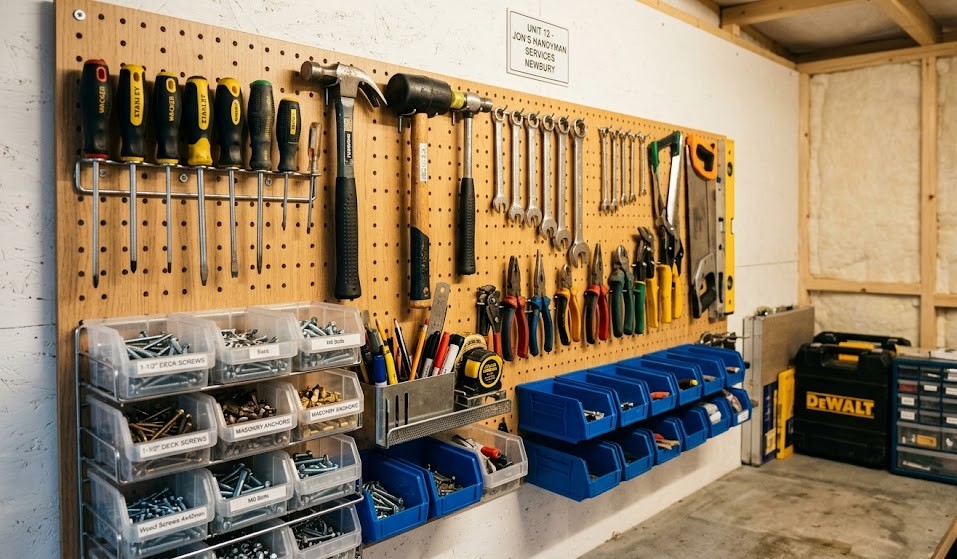 Handyman Services: Organised Tool and Material Storage
