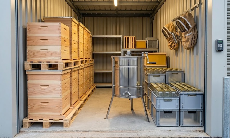 Beekeepers: Seasonal Hive and Honey Processing Equipment Storage