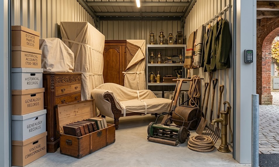 Country Estate Management: Heritage Item Protection and Tool Storage