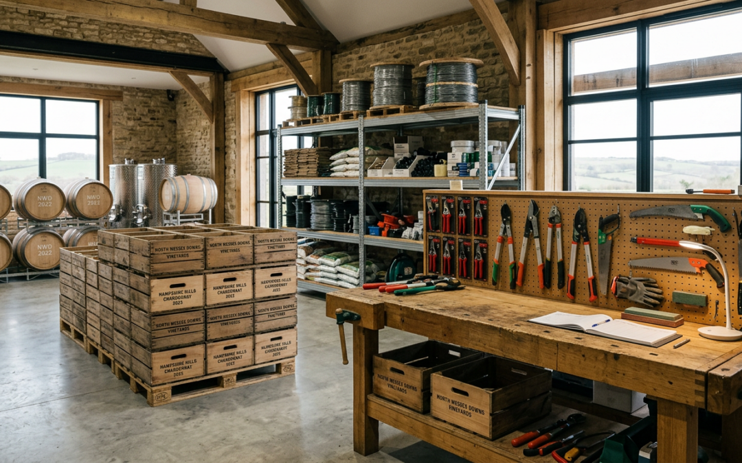 West Berkshire Vineyard Storage: Equipment for Growing Wine Industry
