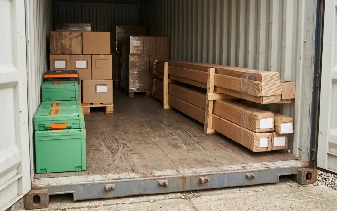 Using a 20ft Container for Pallets, Tools and Oversized Stock
